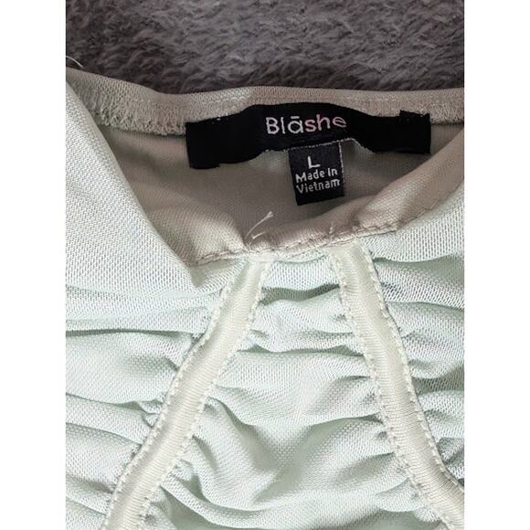 BLASHE Los Angeles: womens mini dress sage Large NWT Coquette dollette Kawaii - Picture 5 of 8